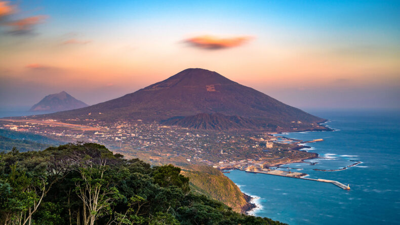Hachijojima, Tokyo, Japan island landscape.