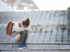 Ijime: Bullying in Japanese Schools Elementary school students sitting on the steps and crying